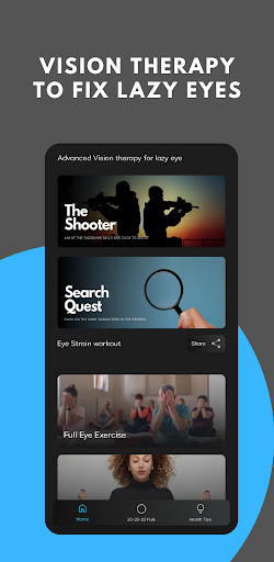 Android application EyeX - Eye Care, Eye Exercises screenshort