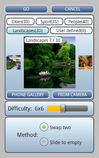 Tile Photo Puzzle Screen 2