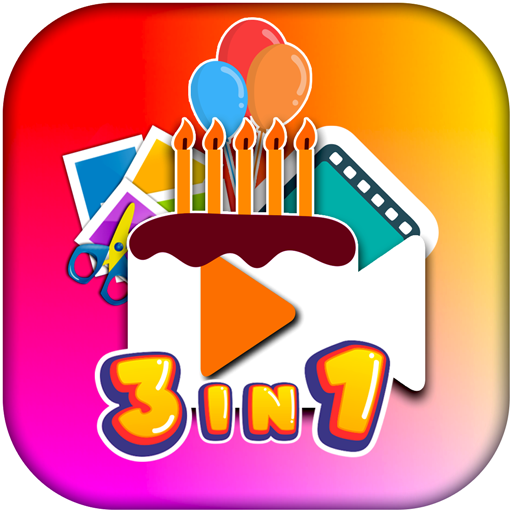 Birthday Card Video Maker: Sli  Icon