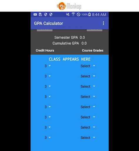 GPA CALCULATOR (Uew) Screen 3