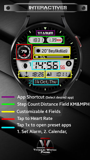 TWF2 - Digital Watch Face Screenshot