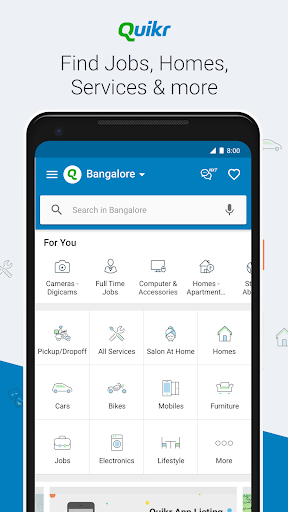 Android application Quikr: Homes, Jobs, Cars Etc screenshort