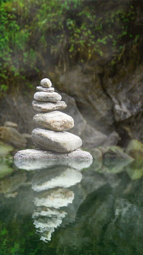 Android application pebble stone wallpaper screenshort