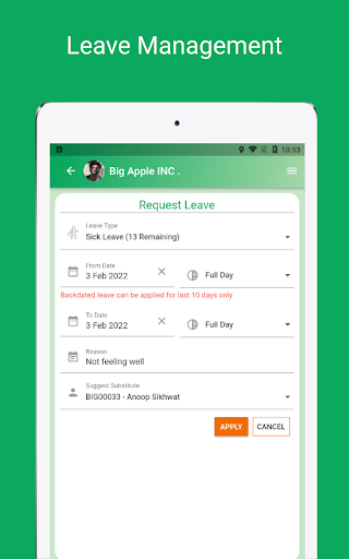 Screenshot of Payroll App for Employers, HRM