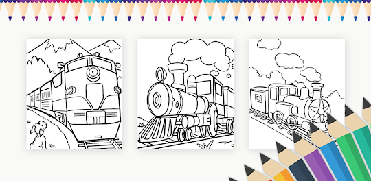 Train Coloring Games