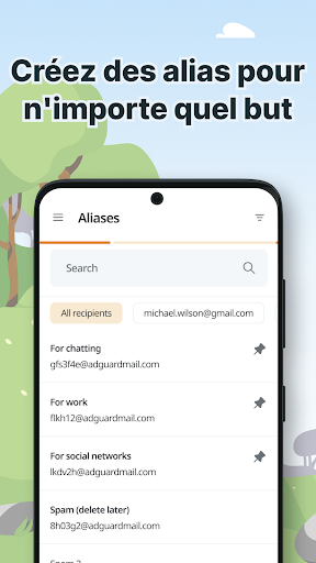 Aperçu de l'application