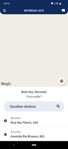 Android application Entregas Jato screenshort