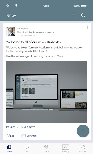 Android application Swiss Connect Academy screenshort