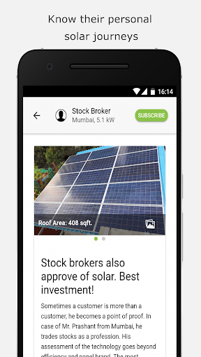 Oorjan - Solar Monitoring App Screen 2