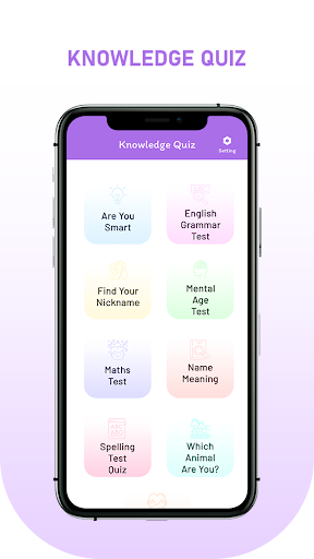 Knowledge Quiz Screen 2