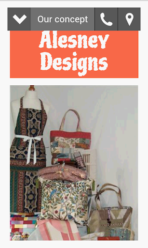 Android application Alesney Designs screenshort