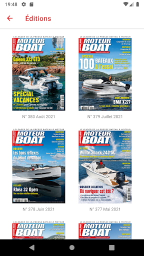 Android application Moteur Boat Magazine screenshort