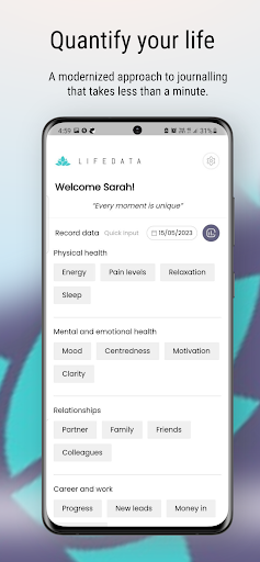 Lifedata Screen 3