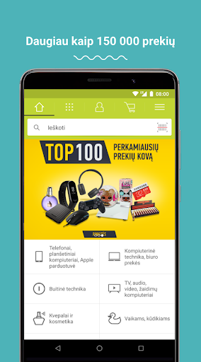 Android application 1a.lt screenshort