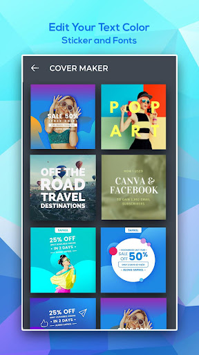 Cover Photo Maker : Post Maker Screenshot 1 - AppWisp.com