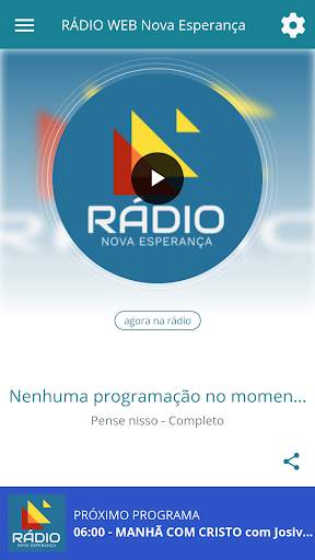 Android application RÁDIO WEB Nova Esperança screenshort