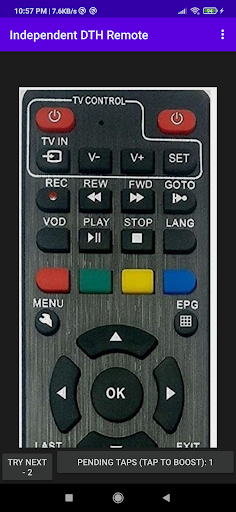 Independent DTH Remote Screen 2