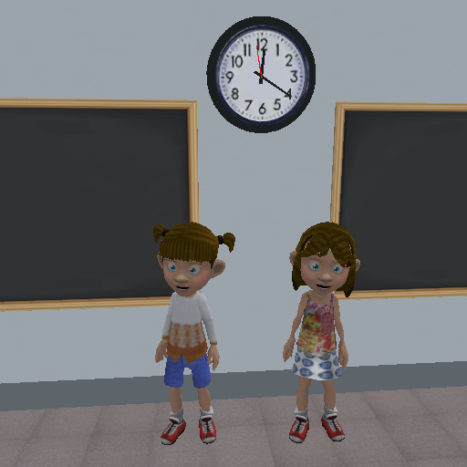 Virtual school games: life 3D logo