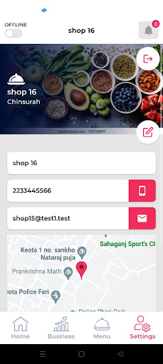 Bhuribhoj Vendor Screen 3