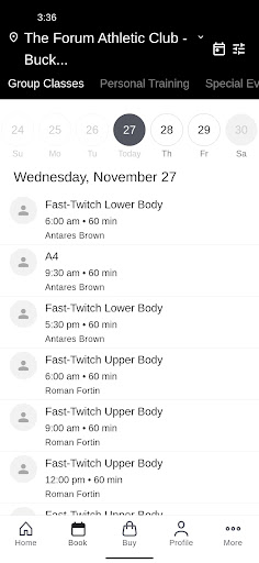 The Forum Athletic Club Screenshot 2 - AppWisp.com
