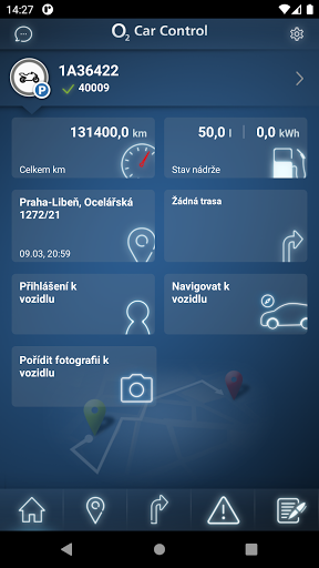 Android application O2 Car Control screenshort
