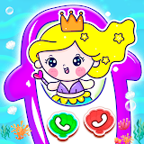Mermaid baby phone for girls icon