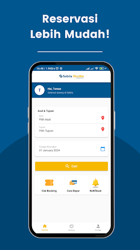 Android application Sabila Shuttle - Tiket Online screenshort