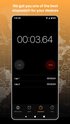 Clock OS16: Phone 14 Pro Clock Screen 2
