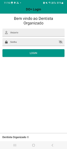 Android application Dentista Organizado screenshort