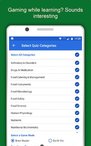 Screenshot of Food Science & Nutrition App