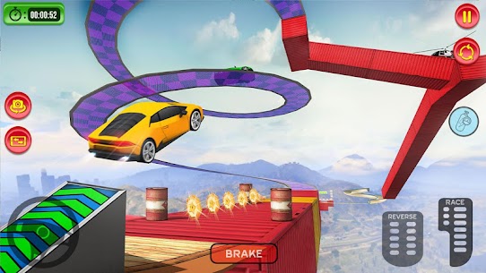 Crazy Car Driving Simulator Apk  Impossible Sky Tracks app mod 3