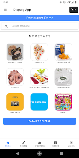 Android application DISPUIG APP CLIENTS screenshort
