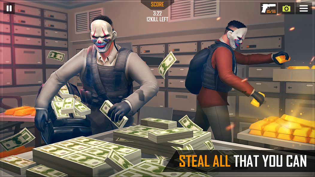 Real Gangster Bank Robber Game banner