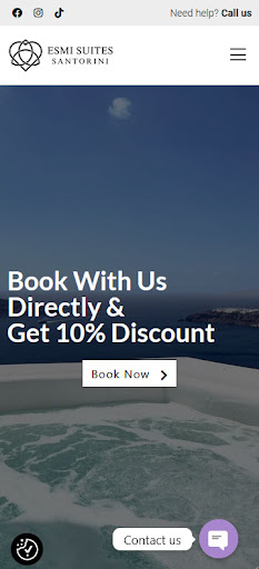 Android application Esmi Suites Santorini screenshort