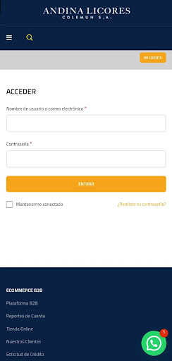 Andina Licores Screen 2