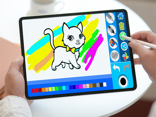 Android application Cute Kitten Coloring Page. screenshort