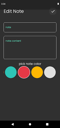 note app Screen 3