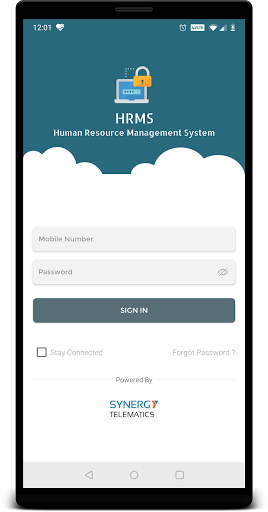 Android application Synergy HRMS screenshort
