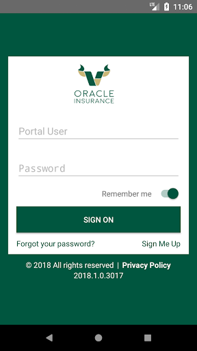 Android application Oracle Ins Group screenshort