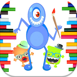 coloring monster & alien icon