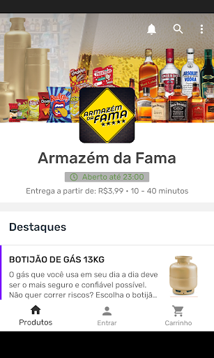 Android application Armazem da Fama screenshort