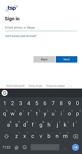 Android application TSP Mobile screenshort