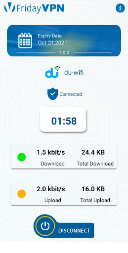 FridayVPN Screen 2