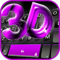 Тема для клавиатуры Classic 3d Purple