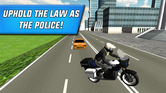 Police Motorbike City Driving