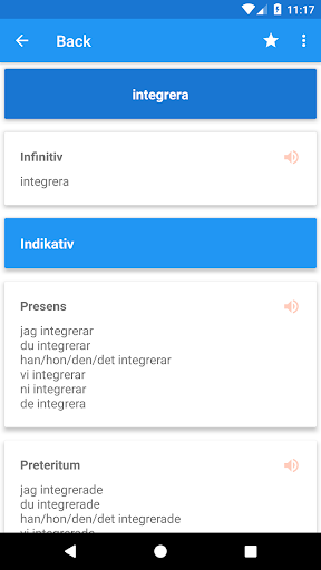 Swedish Conjugation Screen 3