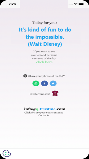 Android application Daily Quote - Day Aphorism! screenshort