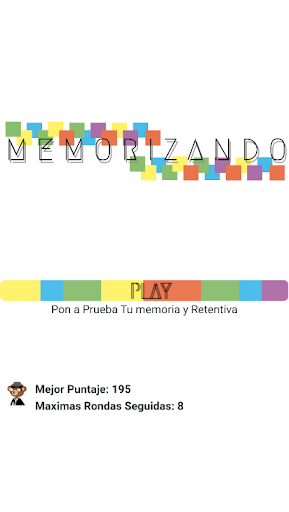 Android application Memorizando screenshort