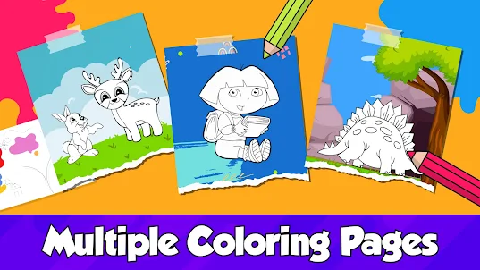 Toddler Scene Coloring Games