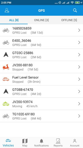 Android application KimLongGPS screenshort
